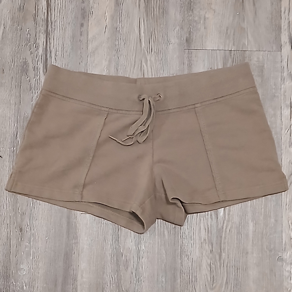 ON Old Navy Sweat Gym Sleep PJ Running Shorts Ladies XS Small Olive Army Green